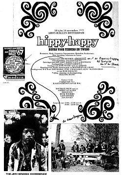 Golden Earrings show ad November 12, 1967 Hippy Happy fair